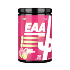 Pink Trained By JP EAA tub with sour cherry flavor for boosting protein and essential nutrients