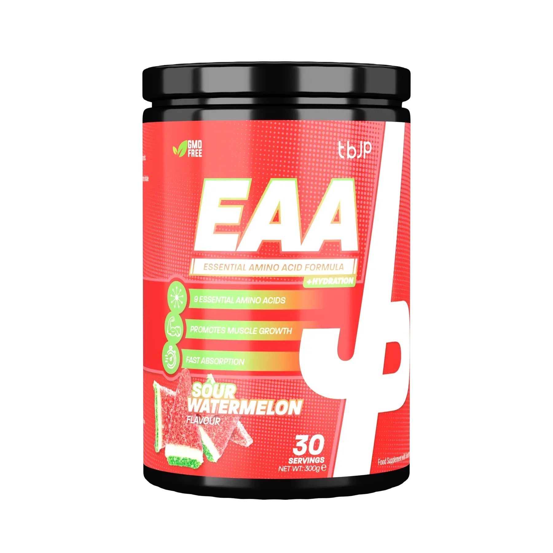 Container of Trained By JP EAA Sour Watermelon for boosting protein and essential nutrients