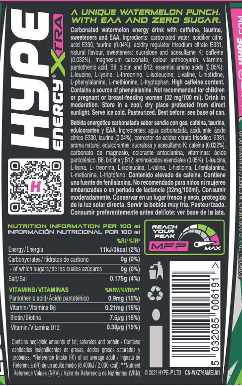HYPE Xtra Zero EAA - Amino Acids Ready-to-Drinks