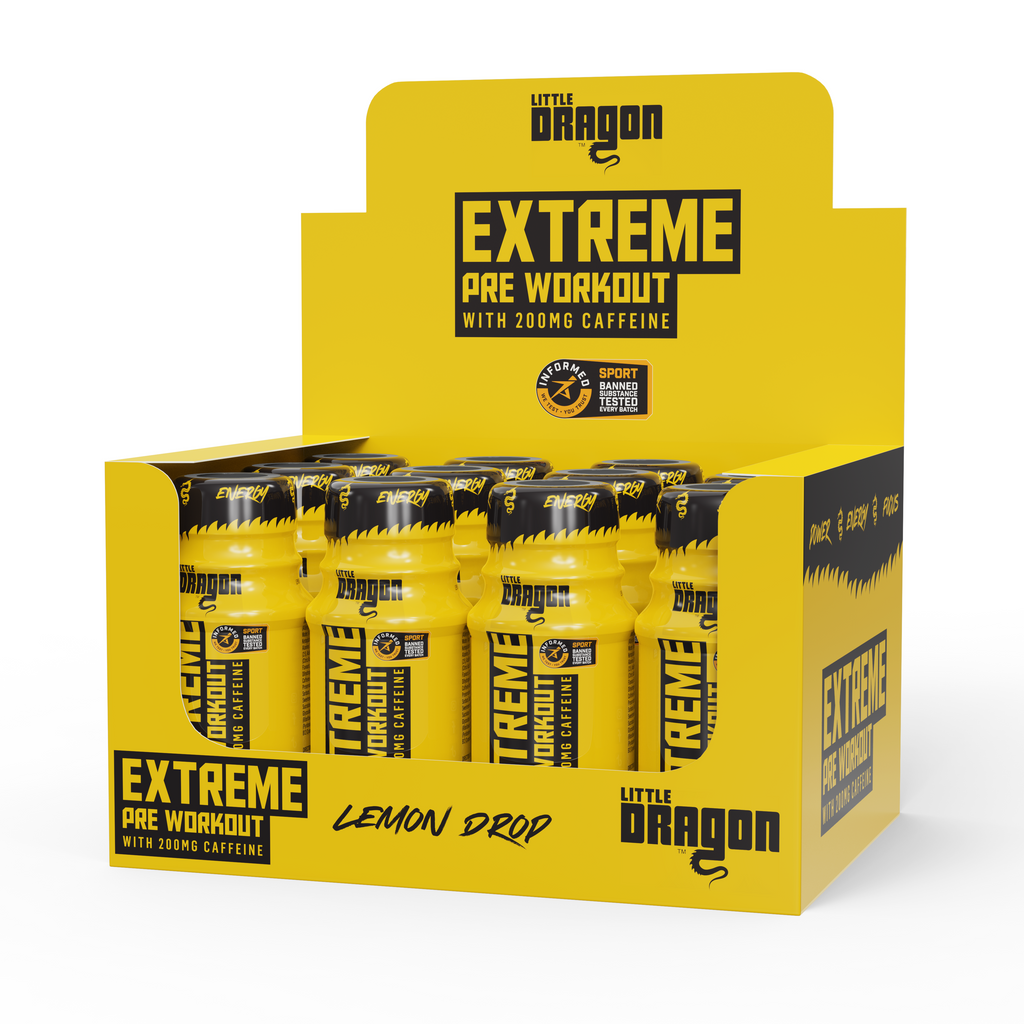 Little Dragon Extreme Pre-Workout Shot Drop - 12x60ml / Lemon - Pre-Workout Shots