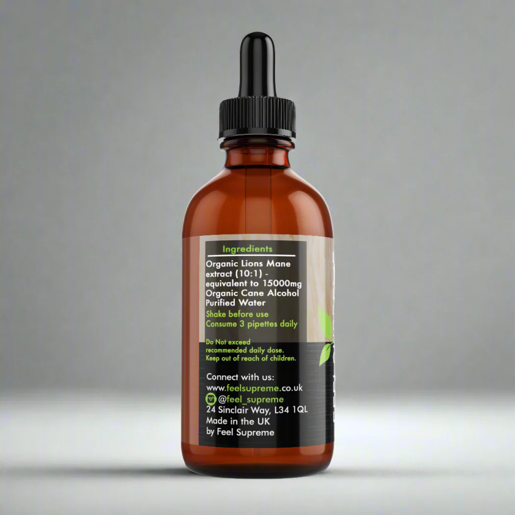 Feel Supreme Lions Mane Extract - 60ml - Cognitive Support Liquid