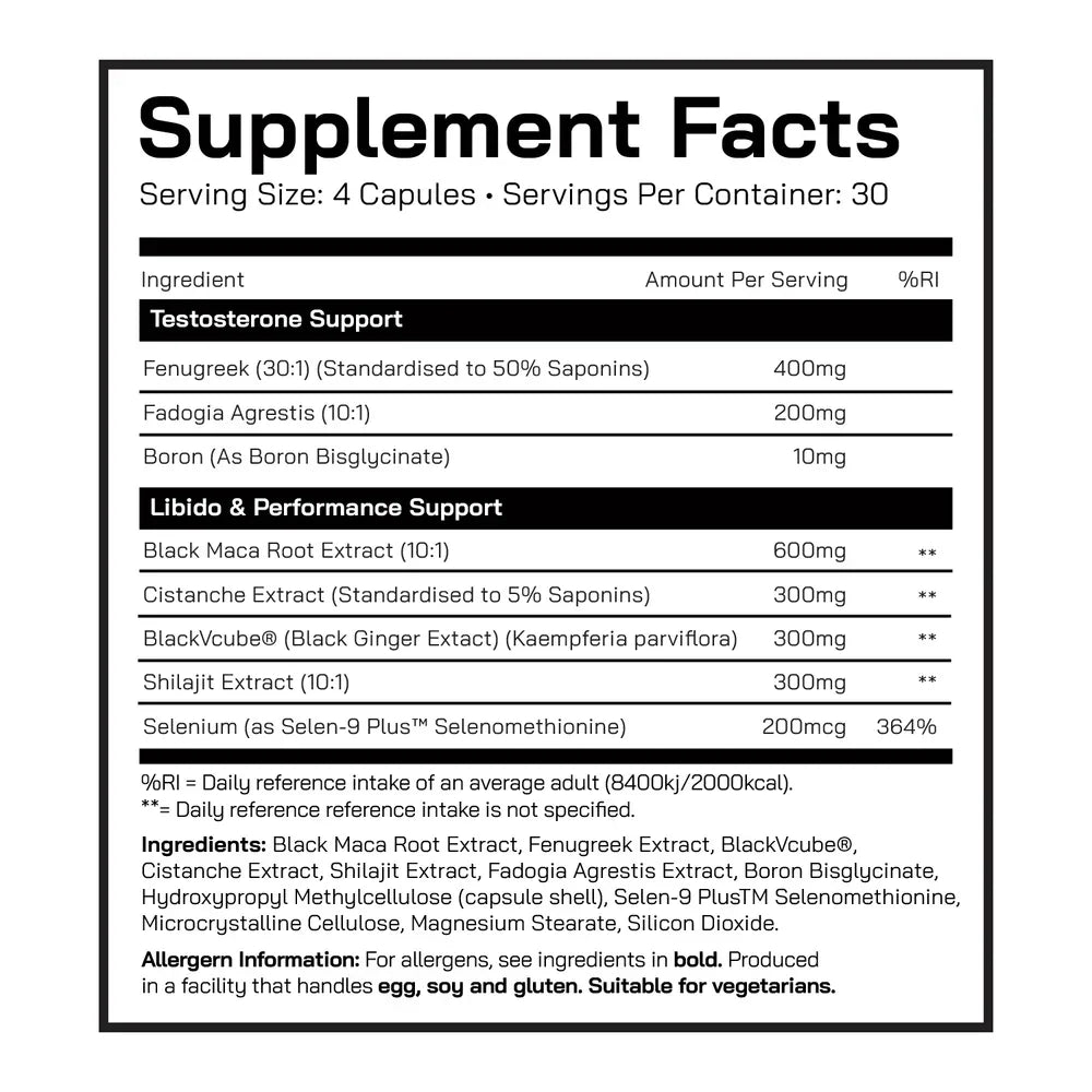 DNA Sports Man Up - 120 Caps - Testosterone Booster Capsules