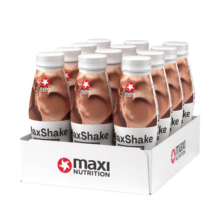 MaxiNutrition MaxShake Protein Milkshake - 12x330ml / Chocolate - Whey Protein Ready-to-Drinks