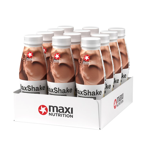 MaxiNutrition MaxShake Protein Milkshake - 12x330ml / Chocolate - Whey Protein Ready-to-Drinks