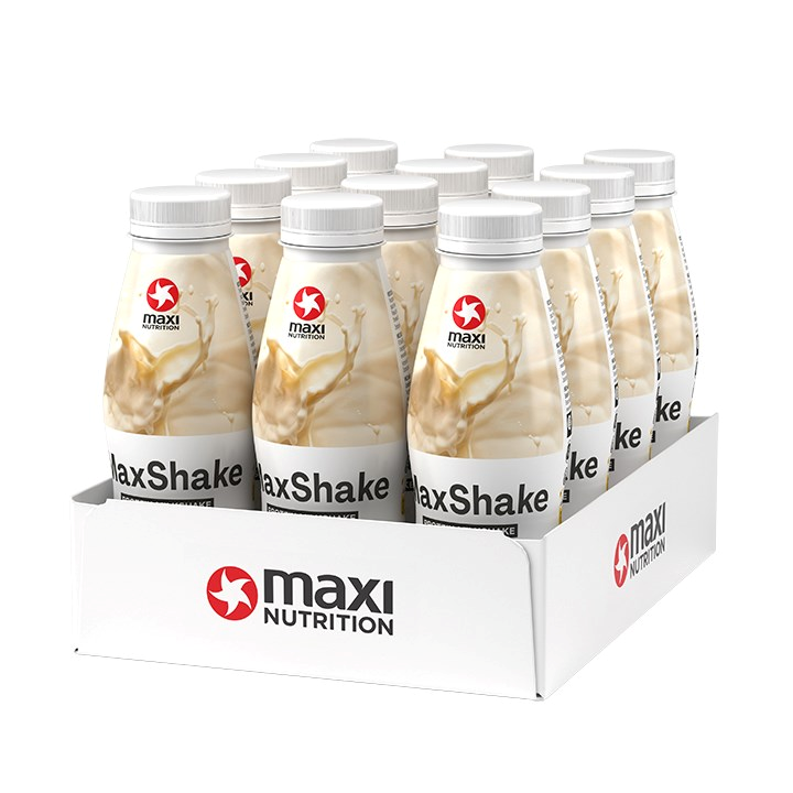 MaxiNutrition MaxShake Protein Milkshake - 12x330ml / Vanilla - Whey Protein Ready-to-Drinks