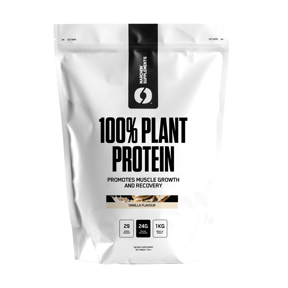Marchon Supplements 100% Plant Protein - Vegan Protein Powder