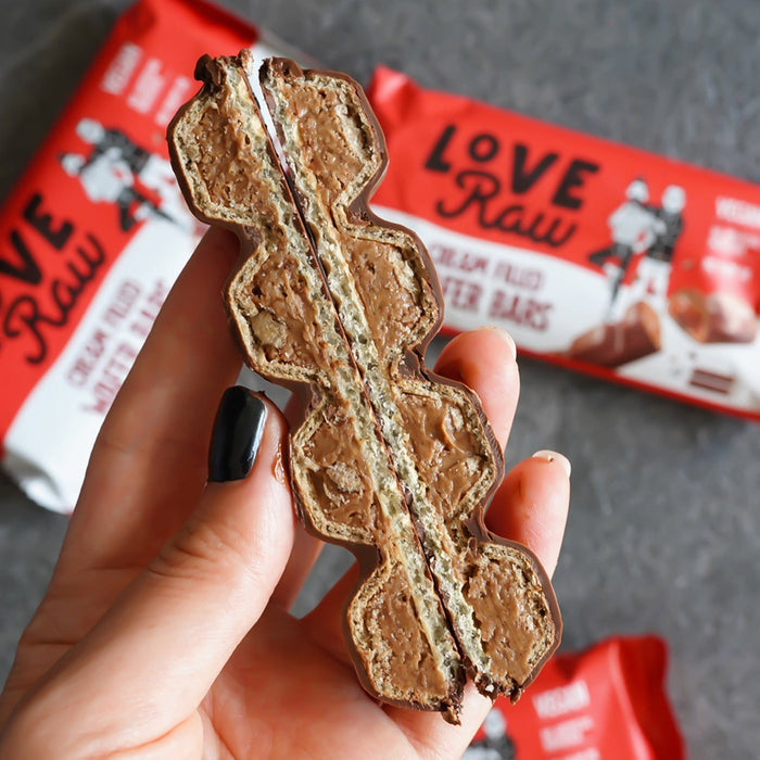 LoveRaw Vegan Cream Filled Wafer Bar - Vegan Protein Bars
