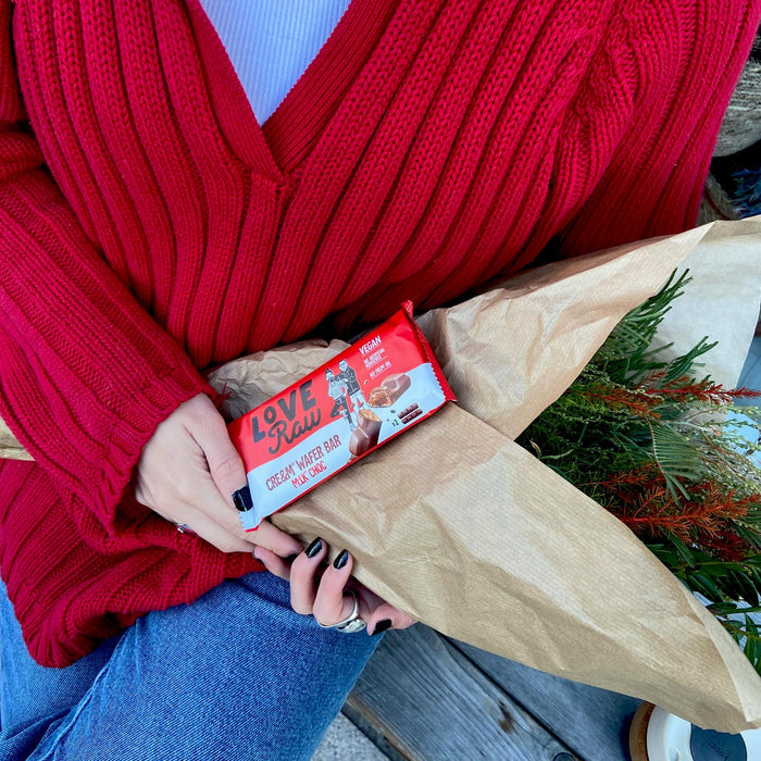 LoveRaw Vegan Cream Filled Wafer Bar - Vegan Protein Bars
