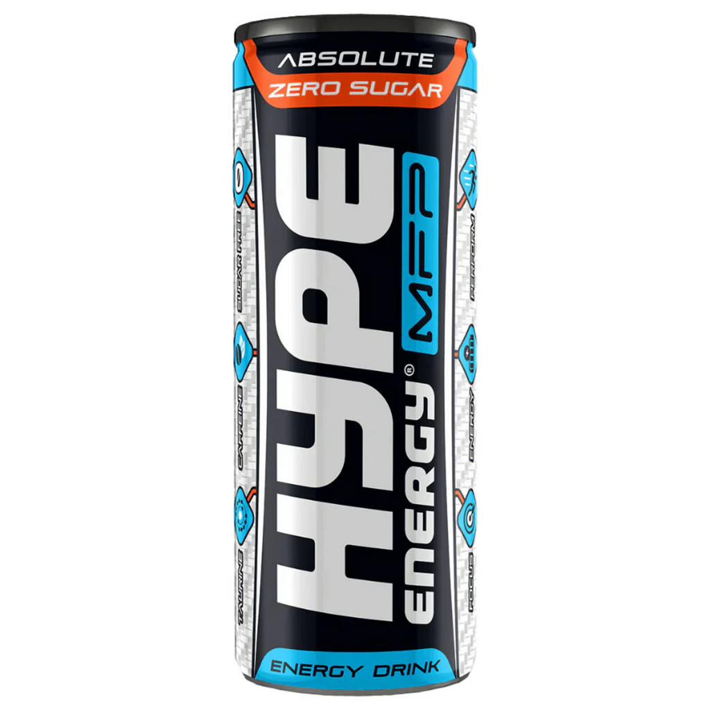 HYPE MFP Zero Sugar Energy Drink - 24x250ml / Energy Drink (Zero Sugar) - Pre-Workout Ready-to-Drinks