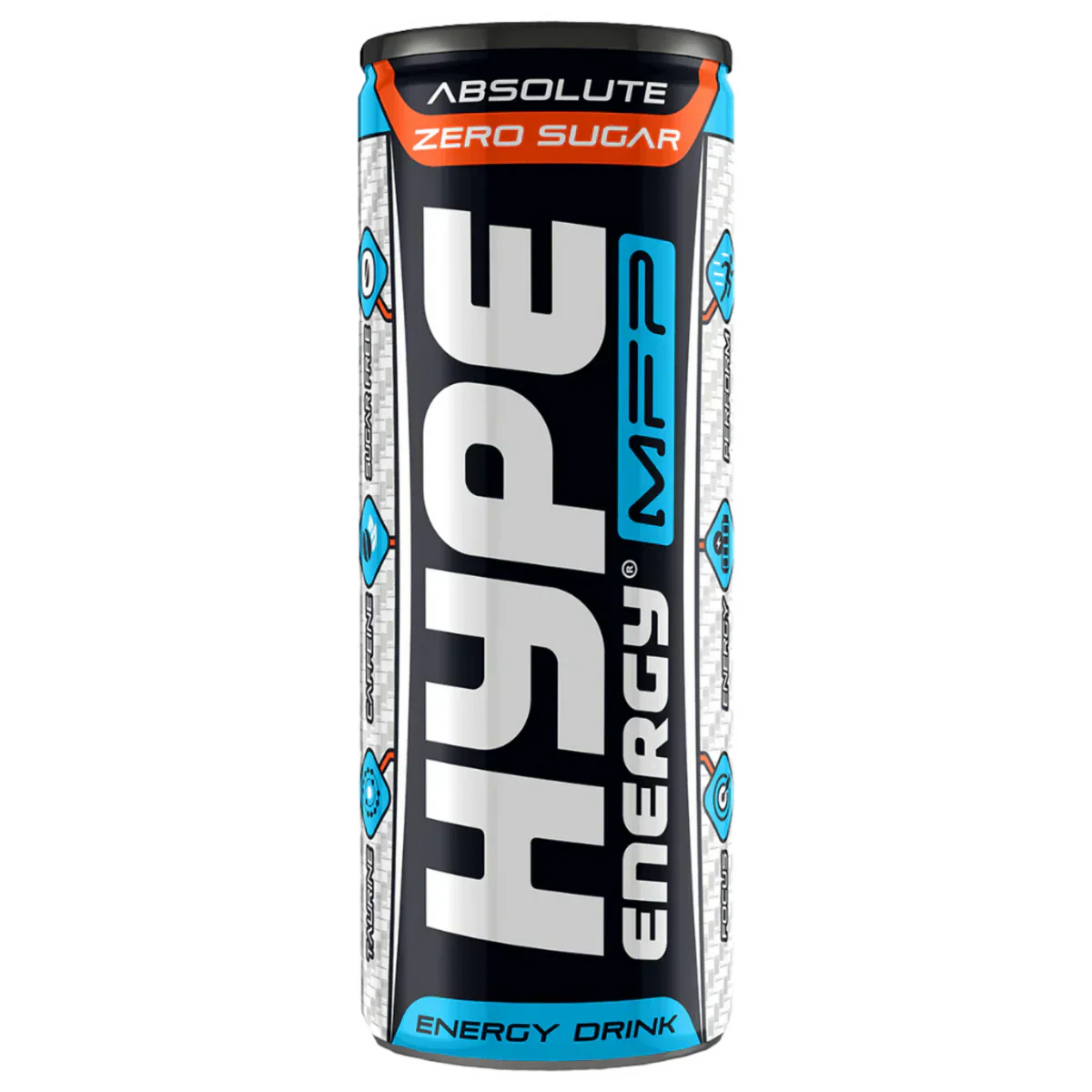 HYPE MFP Zero Sugar Energy Drink - 24x250ml / Energy Drink (Zero Sugar) - Pre-Workout Ready-to-Drinks
