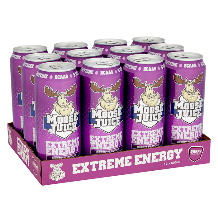 Muscle Moose Moose Juice - 12x500ml / Berry - Energy Ready-to-Drinks