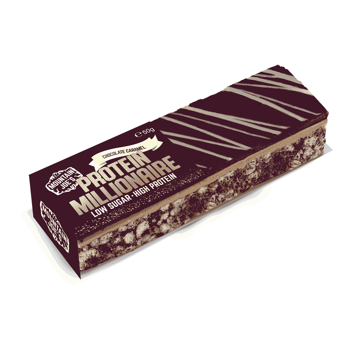 Mountain Joe’s Protein Millionaire - 10x50g / Chocolate Caramel - Protein Bars