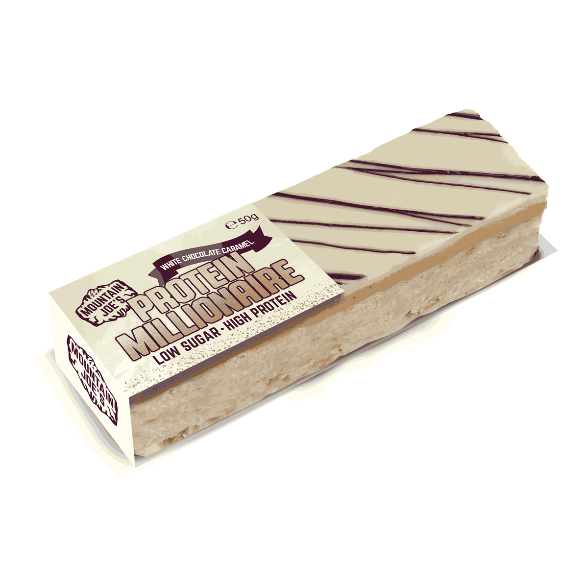 Mountain Joe’s Protein Millionaire - 10x50g / White Chocolate Caramel - Protein Bars