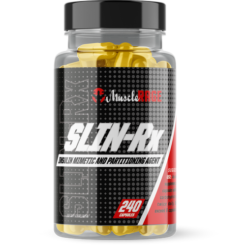 Muscle Rage Slin-Rx - 240 Caps - Weight Loss Support Capsules