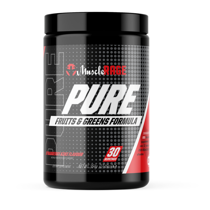 Muscle Rage Pure - 345g / Strawberry Kiwi - Greens Powder