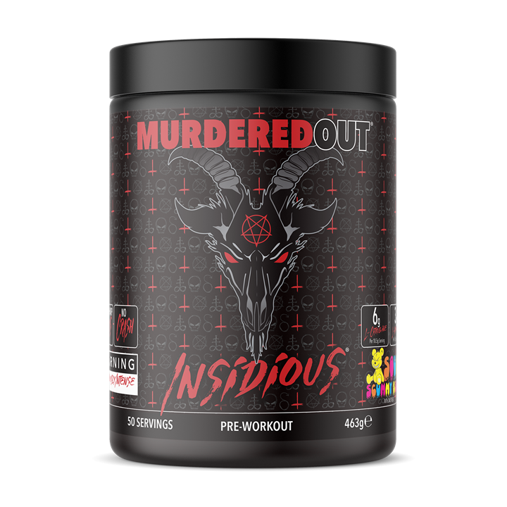 Murdered Out Insidious - 463g / Sour Scummy Bear - Pre-Workout Powder
