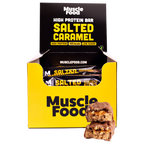 MuscleFood High Protein Bar - 12x45g / Salted Caramel - Protein Bars