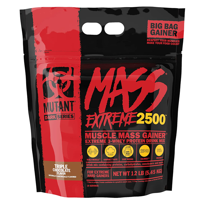 Mutant Mass Extreme 2500 - 5.45kg / Triple Chocolate - Weight Gainer Powder