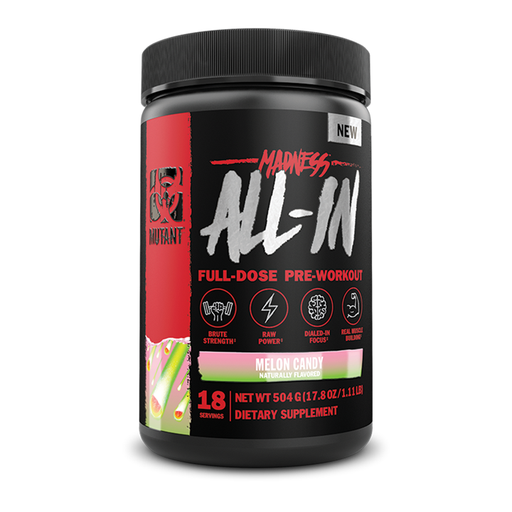 Mutant Madness All-In - 504g / Melon Candy - Pre-Workout Powder