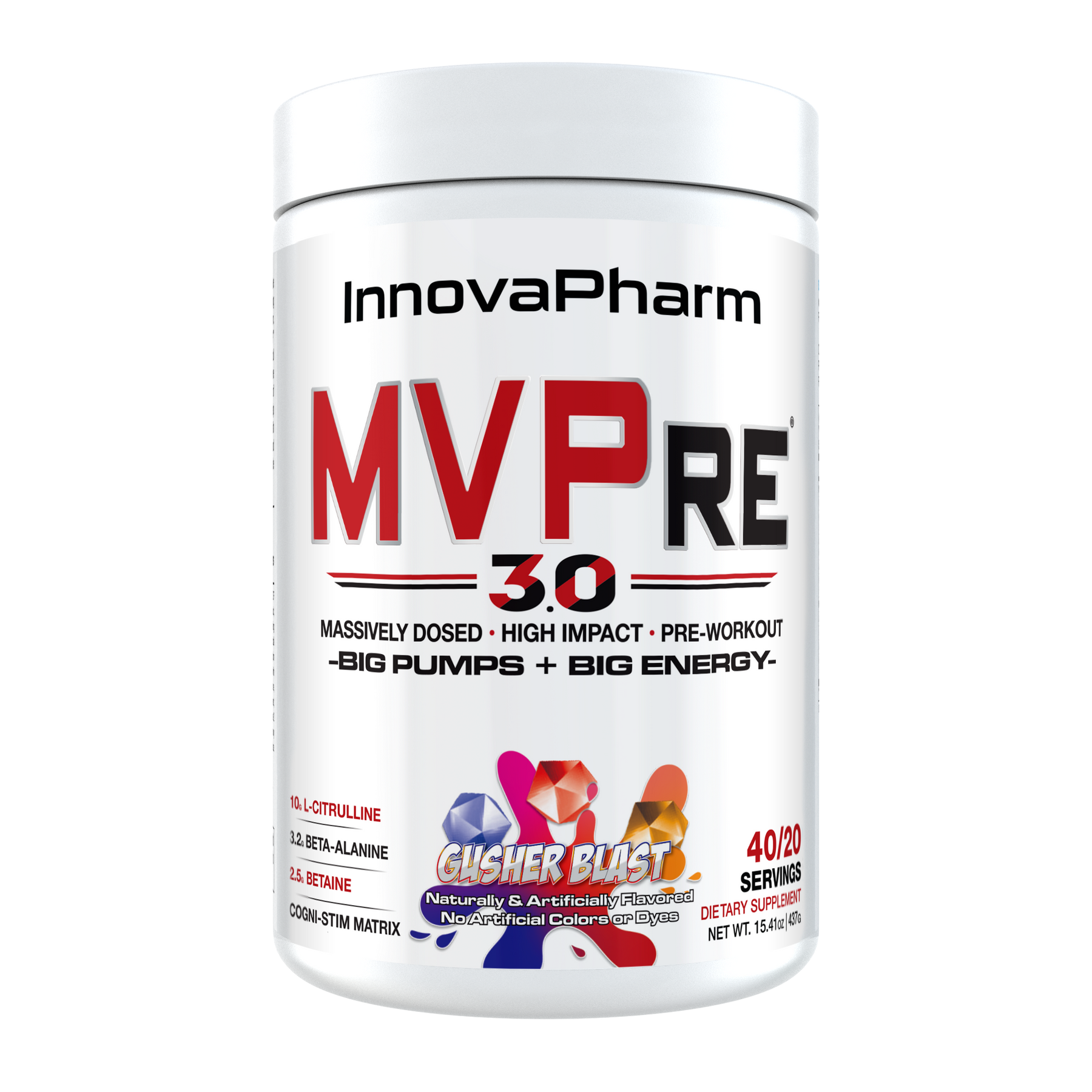 Innovapharm MVPRE 3.0 - 437g / Gusher Blast - Pre-Workout Powder