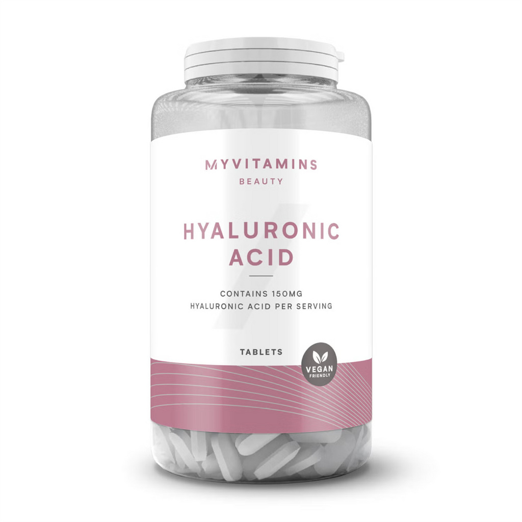 MyProtein MyVitamins Hyaluronic Acid Tablets support skin hydration and are vegan-friendly