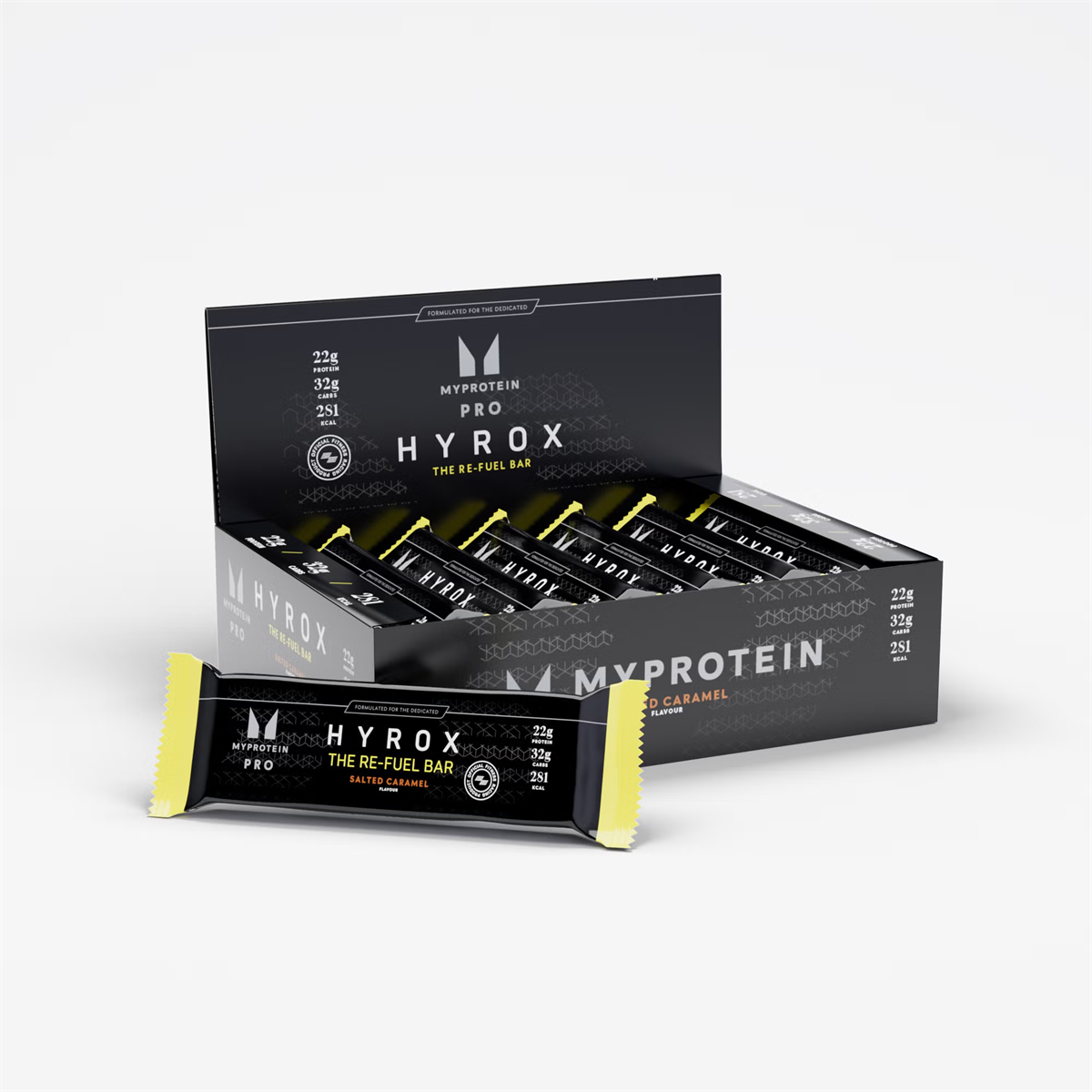 MyProtein THE Re-Fuel Bar (HYROX EDITION) - 12 x 80g / Salted Caramel - Protein Bars