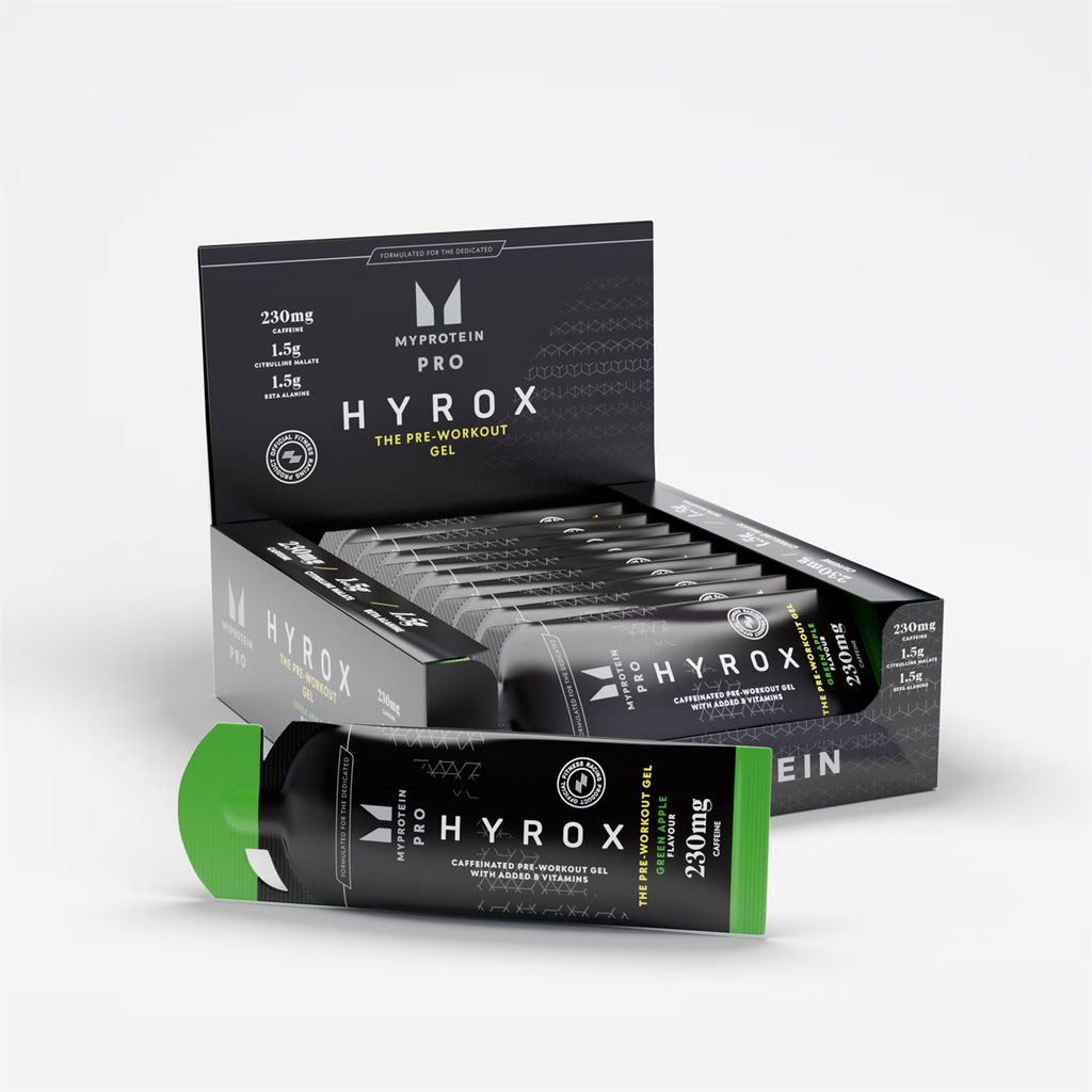 MyProtein THE Pre Workout Gel HYROX edition with citrulline malate and B12 on-the-go