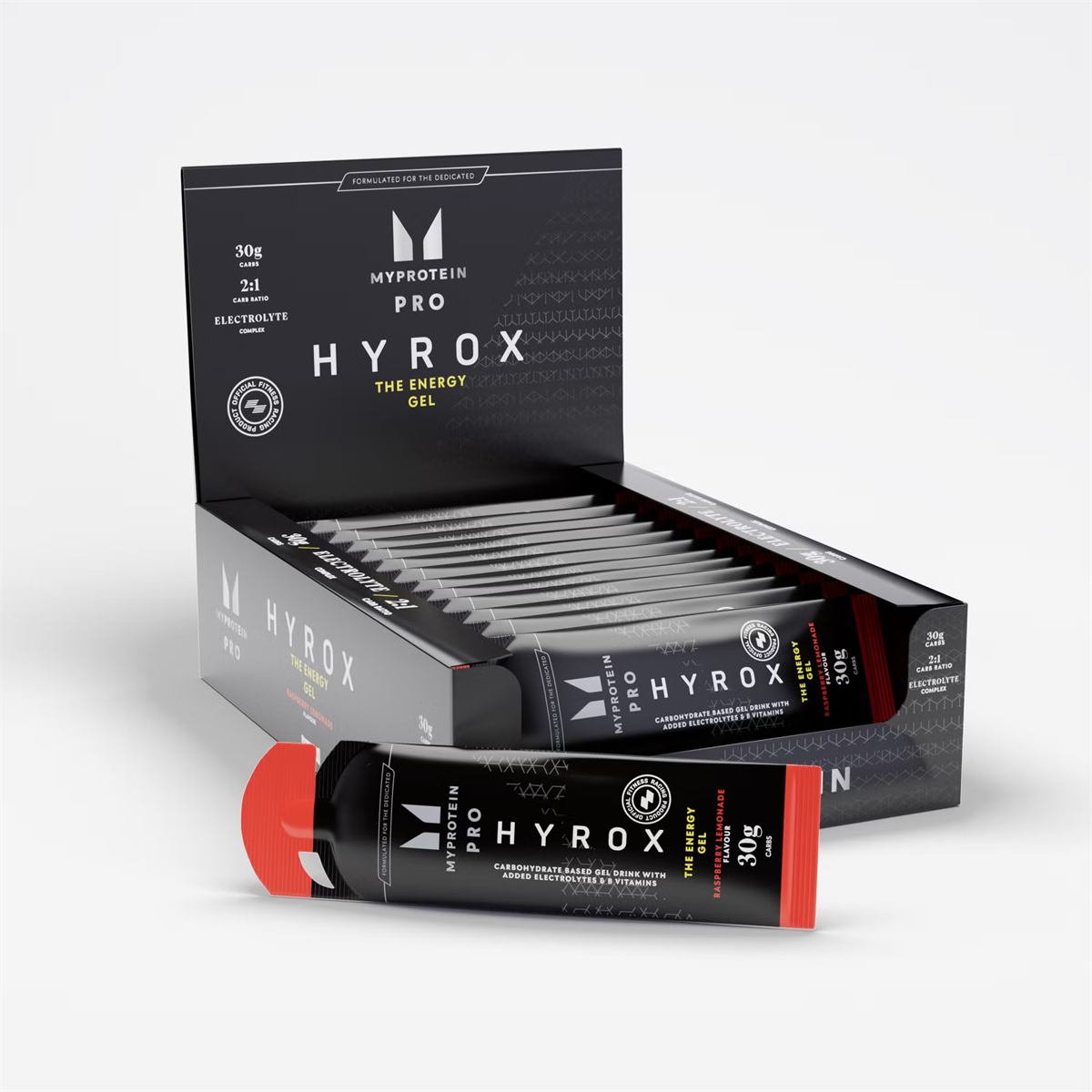 MyProtein THE Energy Gel (HYROX Edition) - 20 x 70g / Raspberry Lemonade - Electrolyte Replacements