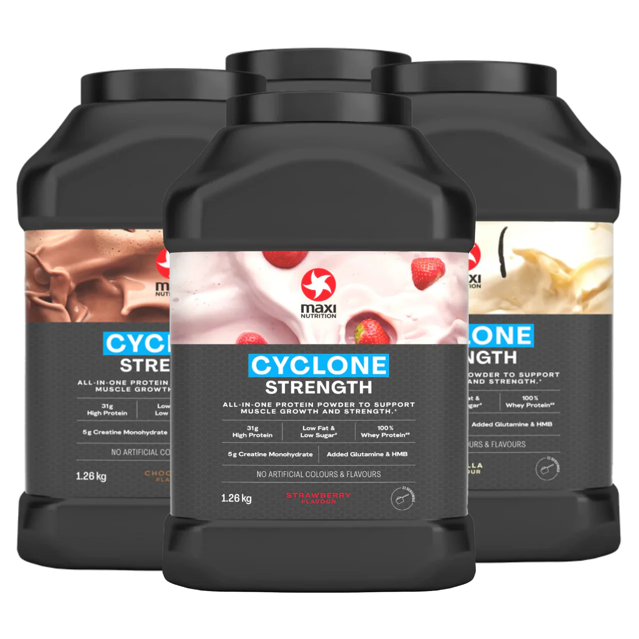 MaxiNutrition Cyclone 1.26kg - All-In-One Gainer Powder