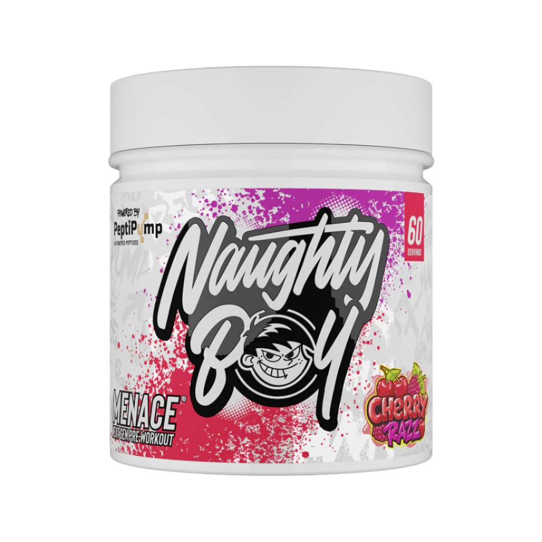 Naughty Boy Menace V2 - 420g / Cherry Razz - Pre-Workout Powder