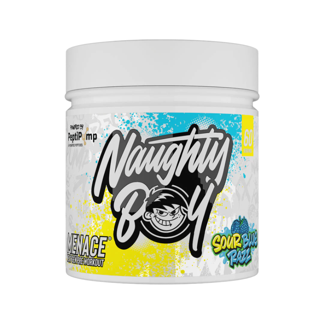 Naughty Boy Menace V2 - 420g / Sour Blue Razz - Pre-Workout Powder