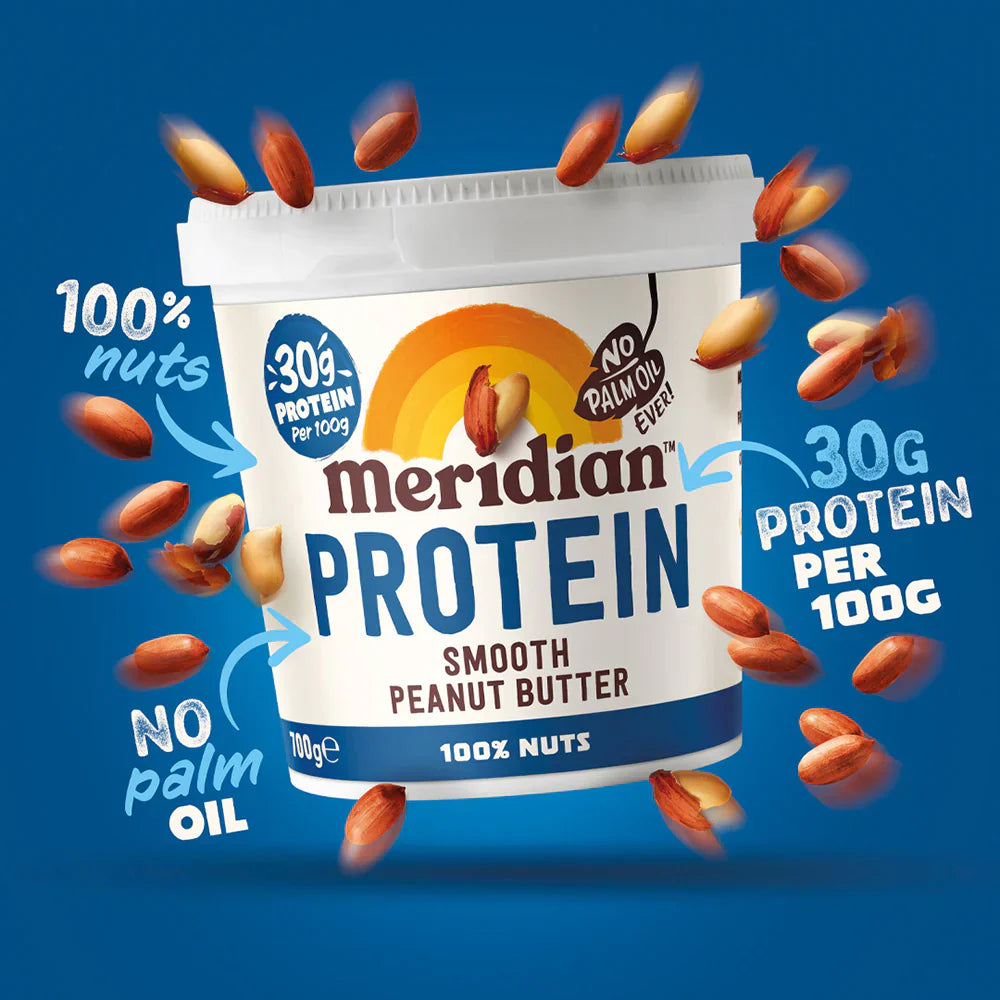 Meridian Protein Smooth (Palm Oil Free) - 700g / Peanut Butter - Nut Butter Spread