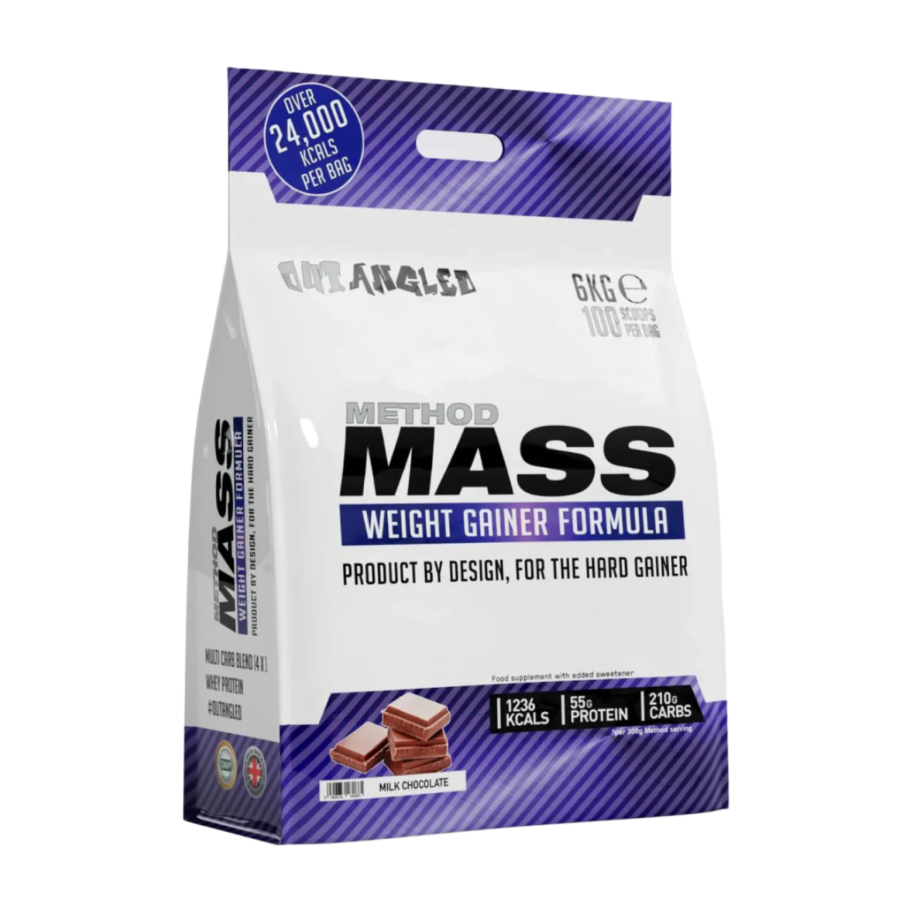 Outangled Method Mass - 6kg / Milk Chocolate - Weight Gainer Powder