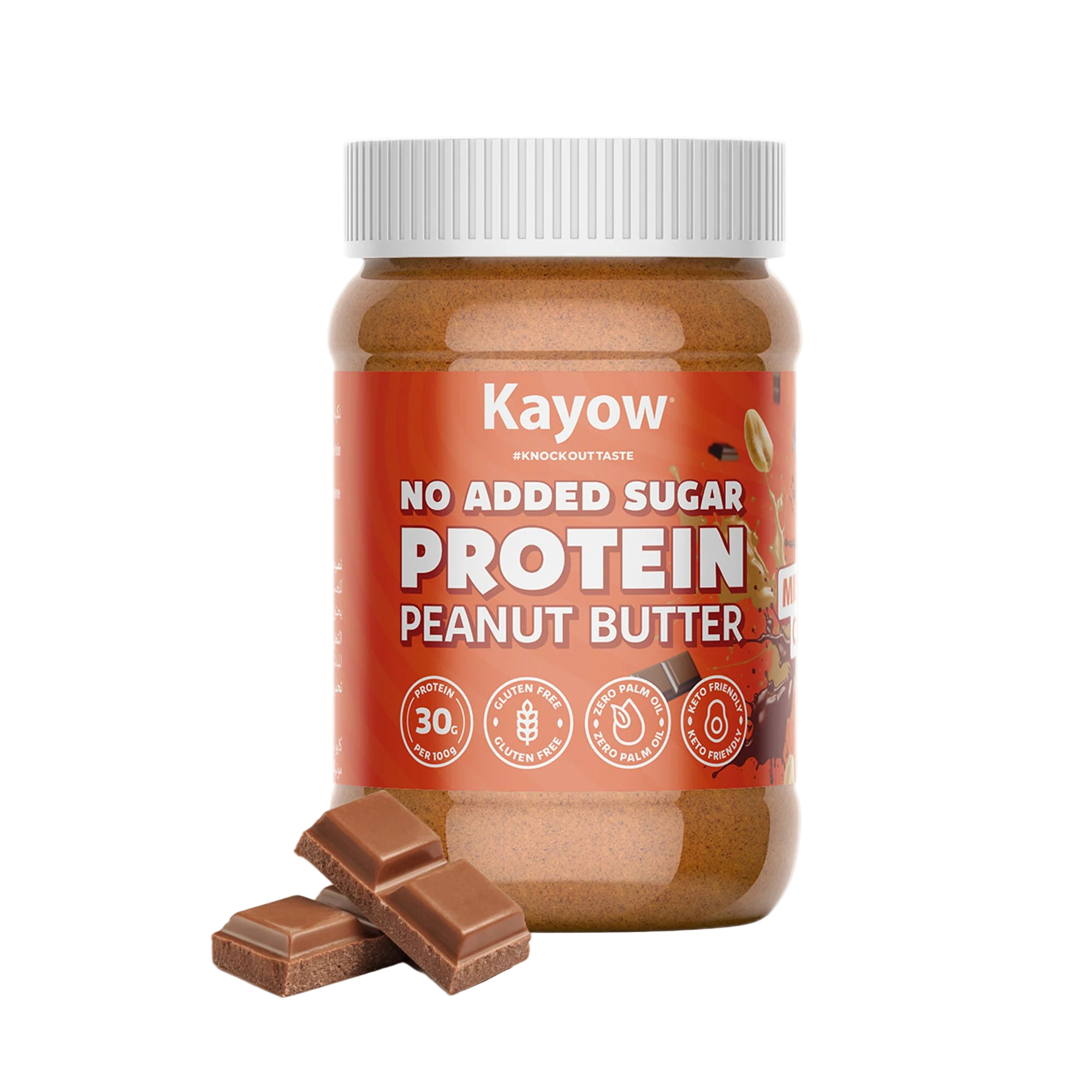 Kayow Nutrition No Added Sugar Protein Peanut Butter 350g