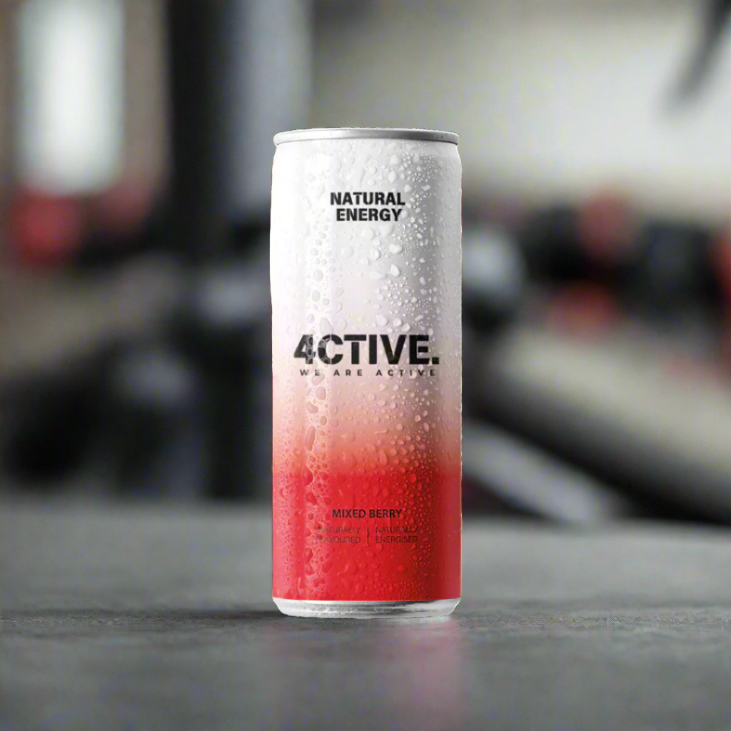 4CTIVE Natural Energy Drink - 12x330ml / Mixed Berry - Ready-To-Drinks