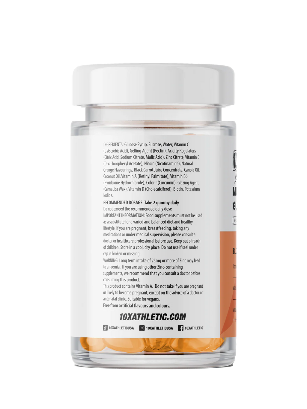 10X Athletic MultiVitamin Gummies 60Softgels - MyGymSupplements