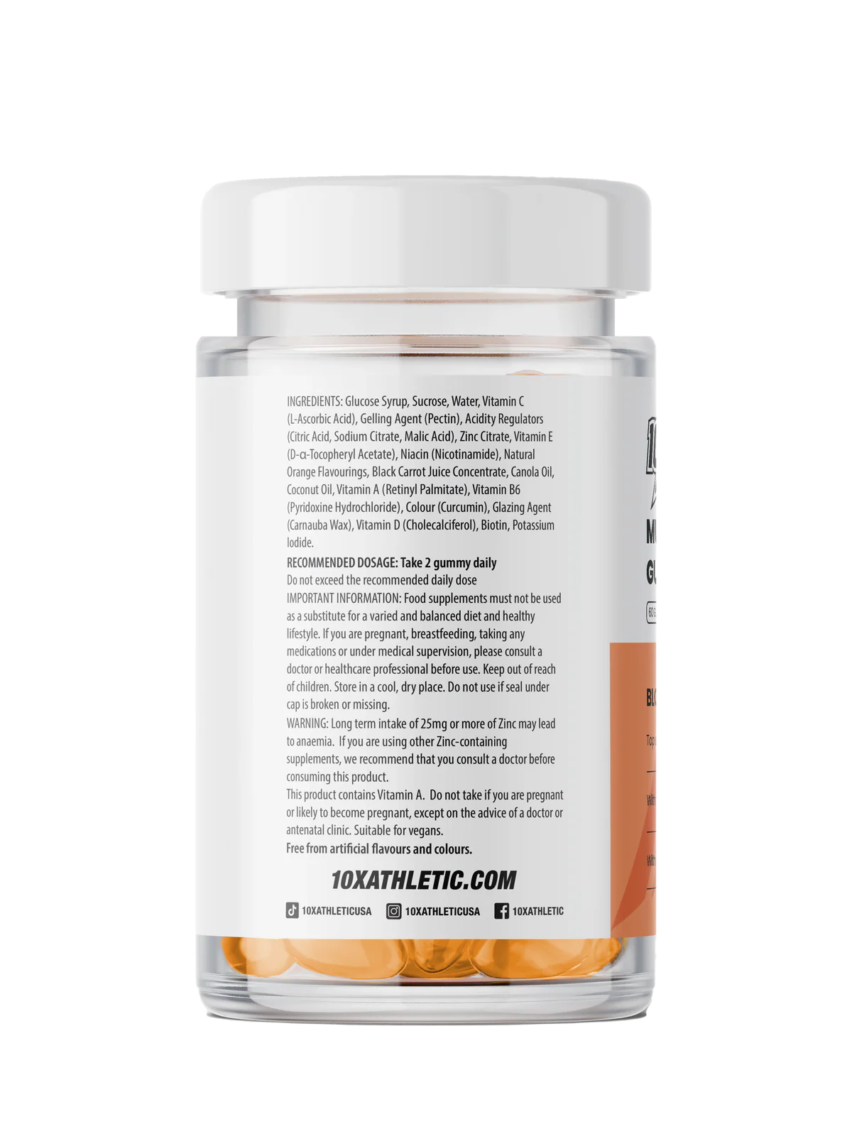 10X Athletic MultiVitamin Gummies 60Softgels
