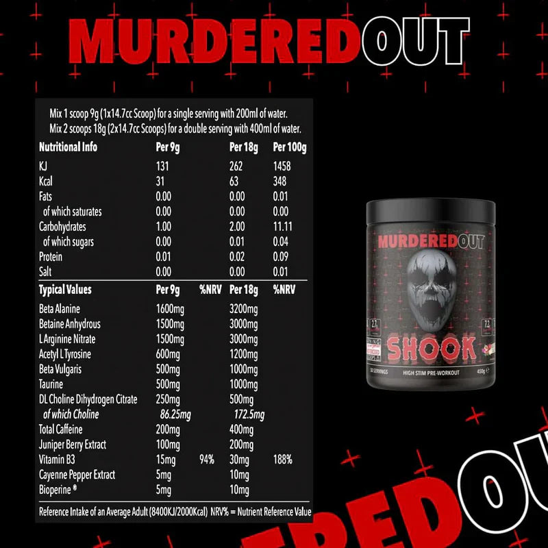 Murdered Out Shook - Pre-Workout Powder