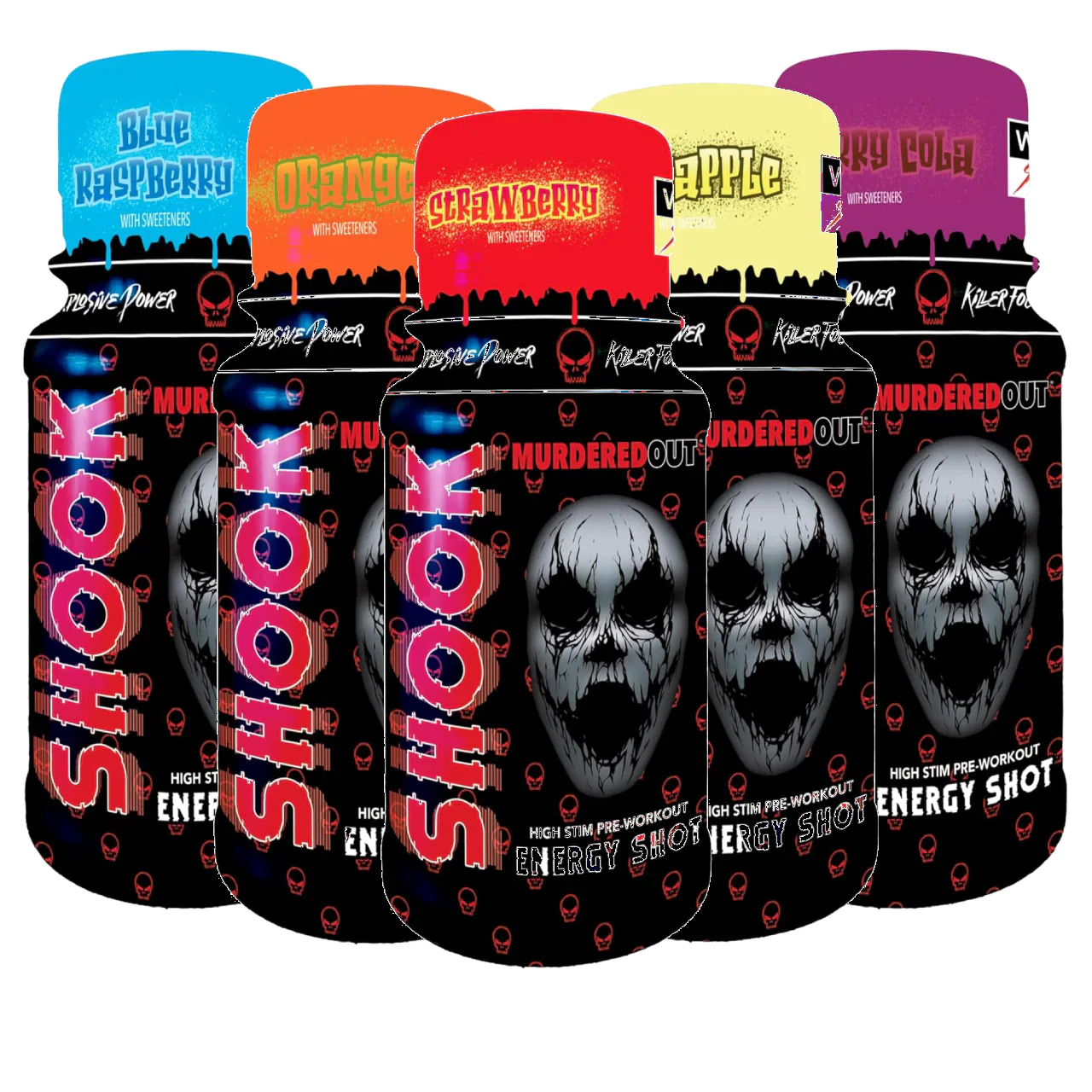 Murdered Out Shook Energy Shot - Pre-Workout Shots