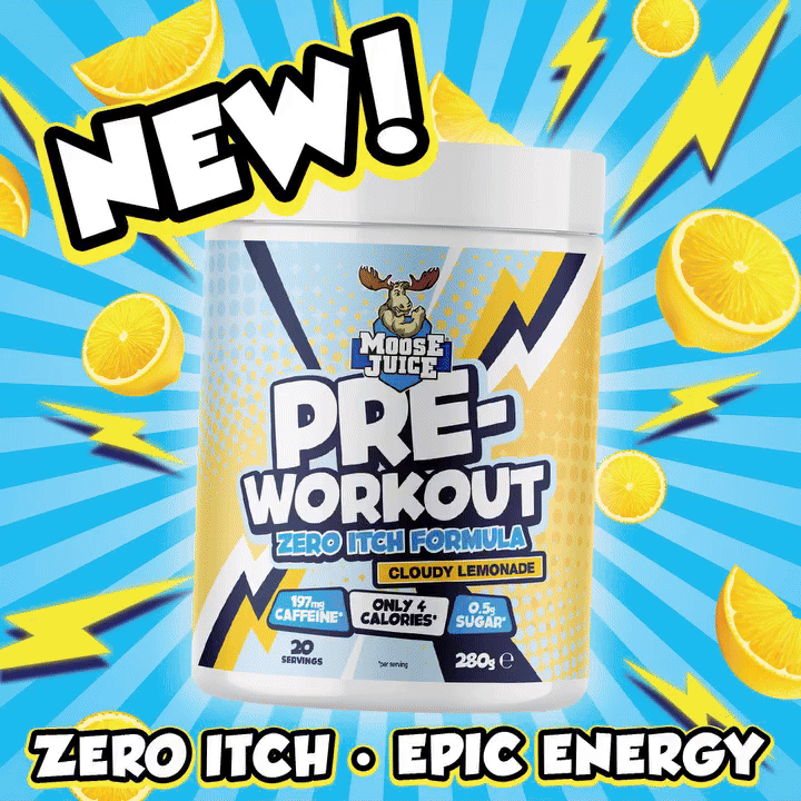 Muscle Moose Pre-Workout - Zero Itch Formula - Pre-Workout Powder
