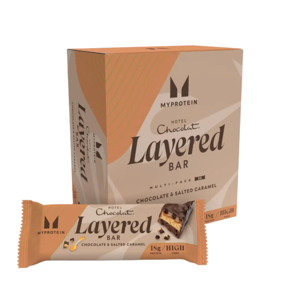 MyProtein x Hotel Chocolat Layered Protein Bar - 6x60g / Salted Caramel - Protein Bars