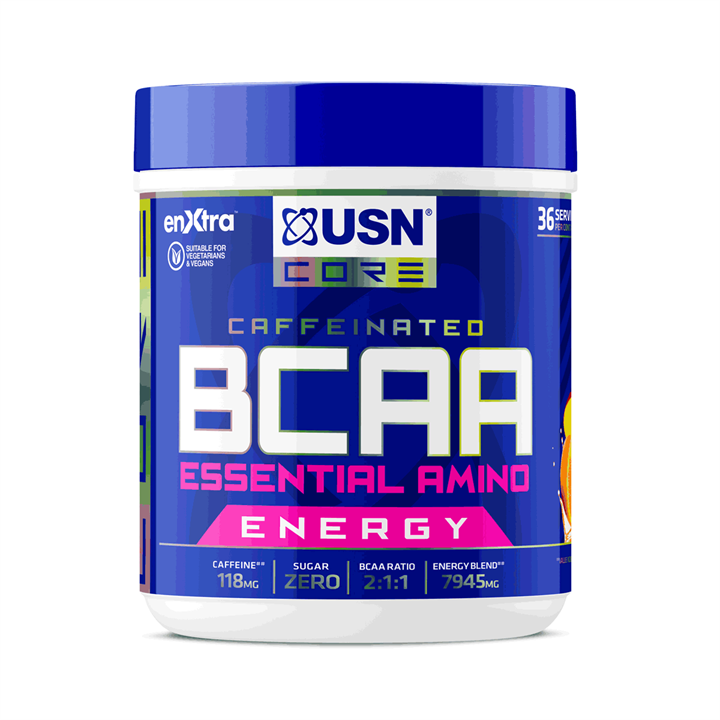 USN BCAA Power Punch Energy - 400g / Orange Mango - Amino Acids Powder