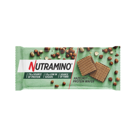 Nutramino Nutra-Go High Protein Low Sugar Wafer - 12x39g / Hazelnut - Protein Wafers