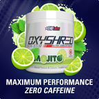 EHP Labs OxyShred Non-Stim fat loss powder with mojito flavor and non-stimulant formula