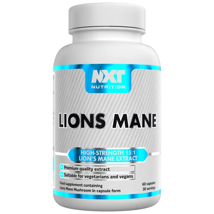 NXT Nutrition Lions Mane 60 Caps - MyGymSupplements