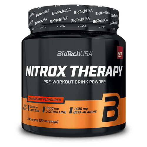 BioTech USA Nitrox Therapy - 340g / Cranberry - Pre-Workout Powder