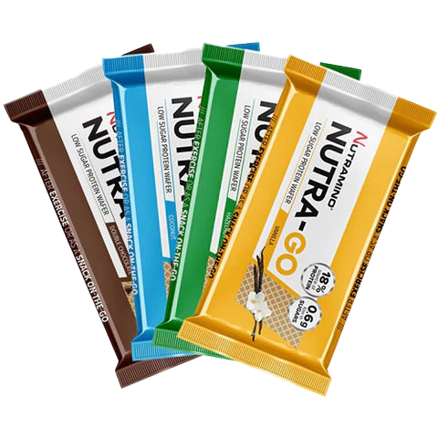 Nutramino Nutra-Go High Protein Low Sugar Wafer - Protein Wafers