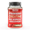 NutriSport Strawberry Creatine Powder Pre Workout + Recovery 600g - MyGymSupplements