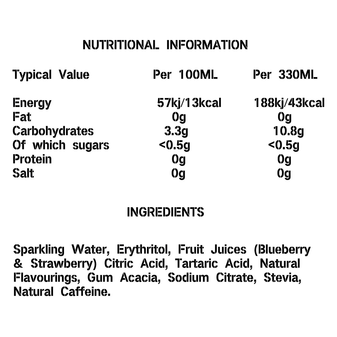 4CTIVE Natural Energy Drink - 12x330ml / Mixed Berry - Ready-To-Drinks