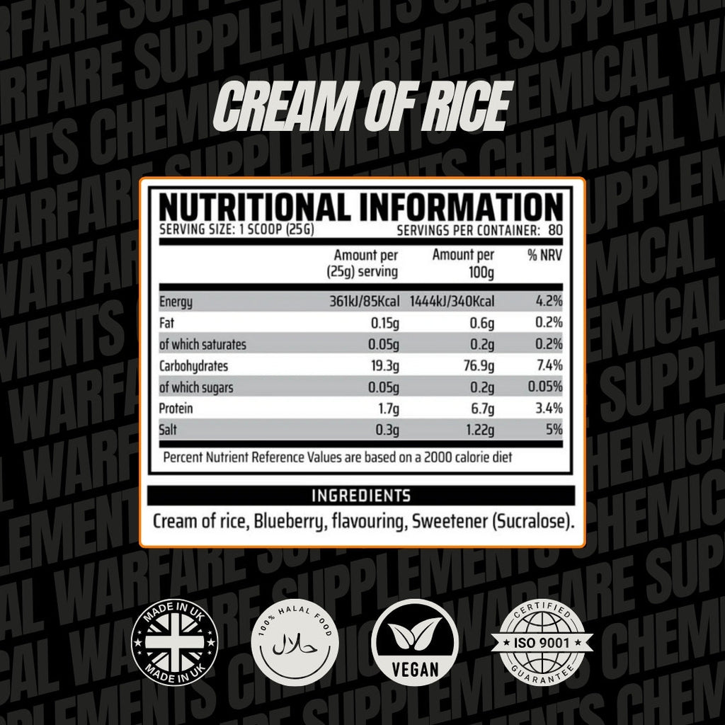 Chemical Warfare Cream Of Rice 2kg - MyGymSupplements